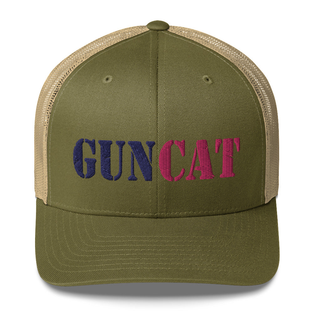 Gun Cat Trucker Cap