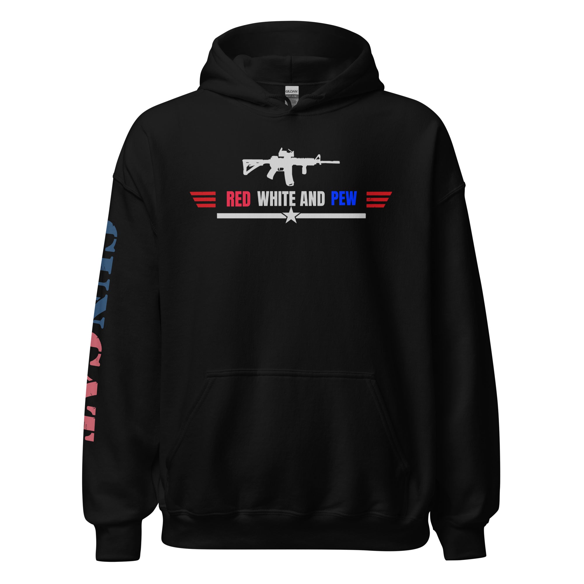 "Red White and Pew" - Loose Fit Hoodie!