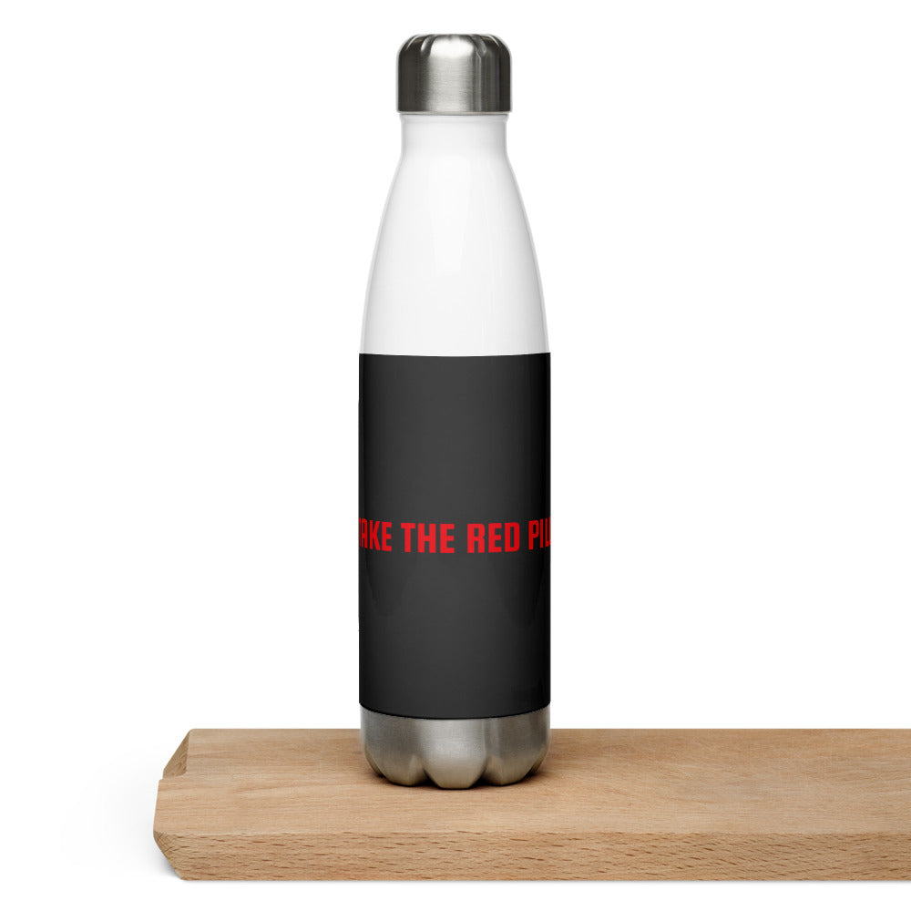 Take The Red Pill - 17 oz Water Bottle